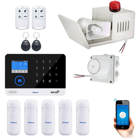 Kit Sistema De Seguridad Casa + Alarma Wifi Control Por App