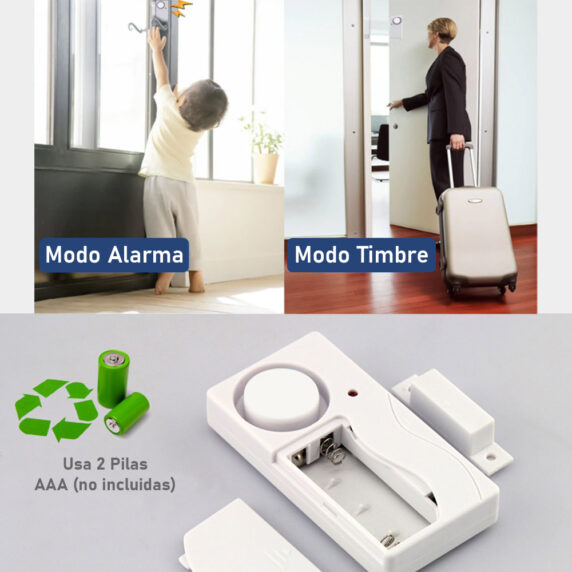 Timbre de puerta con sensor de movimiento para negocios, kit de timbre para  exteriores, alerta de entrada inalámbrica: Timbre de sensor de movimiento